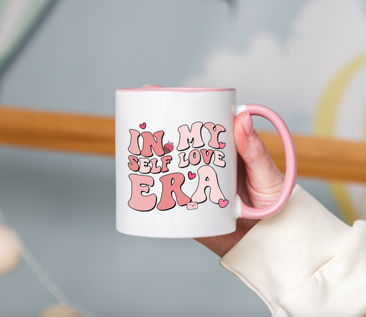 Pink Handle 'Self-Love Era' Mug